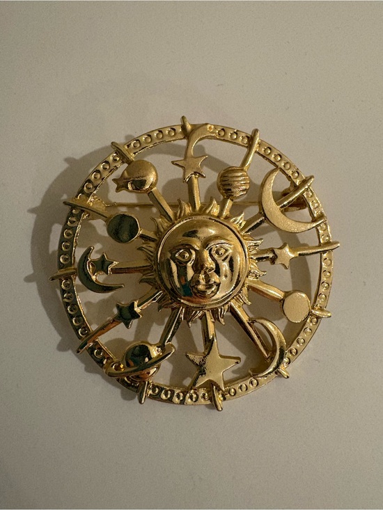 Jewelry - Golden Celestial Whimsigoth Brooch